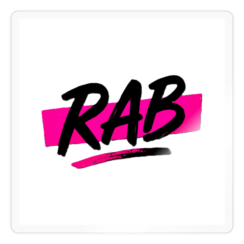 Sticker RAB - brillant transparent