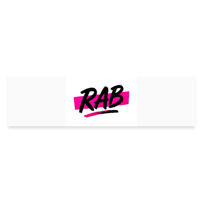 Sticker Pare-chocs RAB - blanc mat