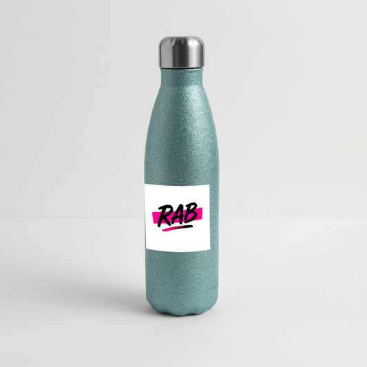 Bouteille isotherme pailleté RAB - paillettes bleues