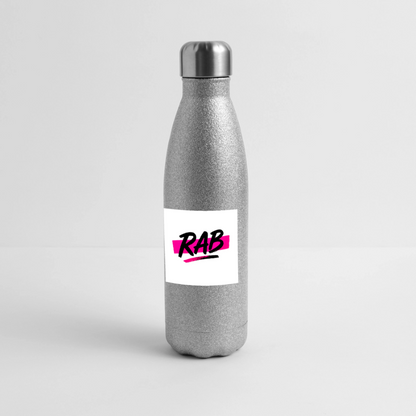 Bouteille isotherme pailleté RAB - paillettes argentées