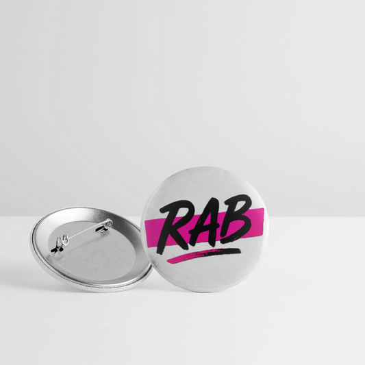Badges RAB - 32 mm (5 pièces) - blanc