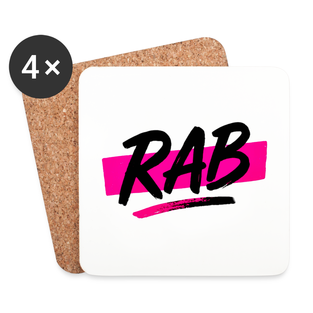 Dessous de verre RAB - blanc