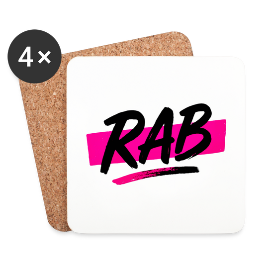 Dessous de verre RAB - blanc