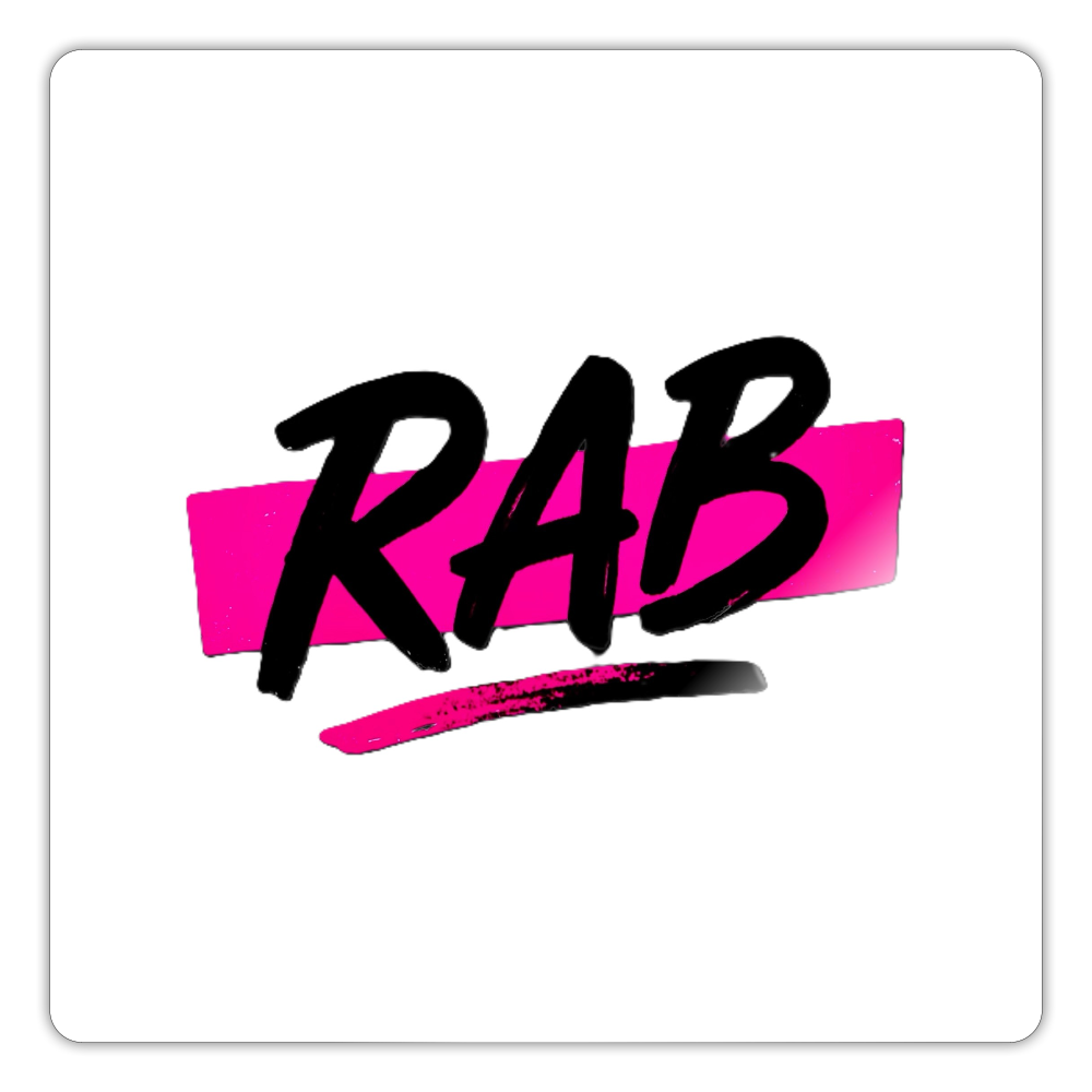 Sticker RAB - blanc brillant