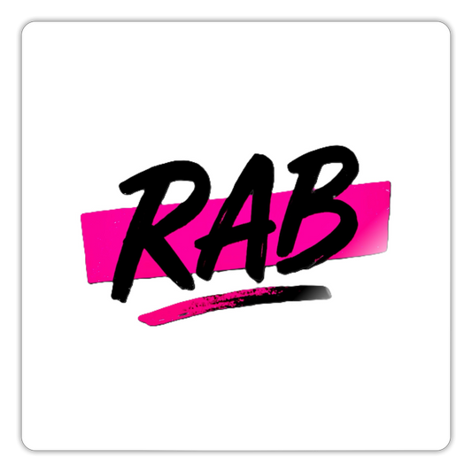 Sticker RAB - blanc brillant