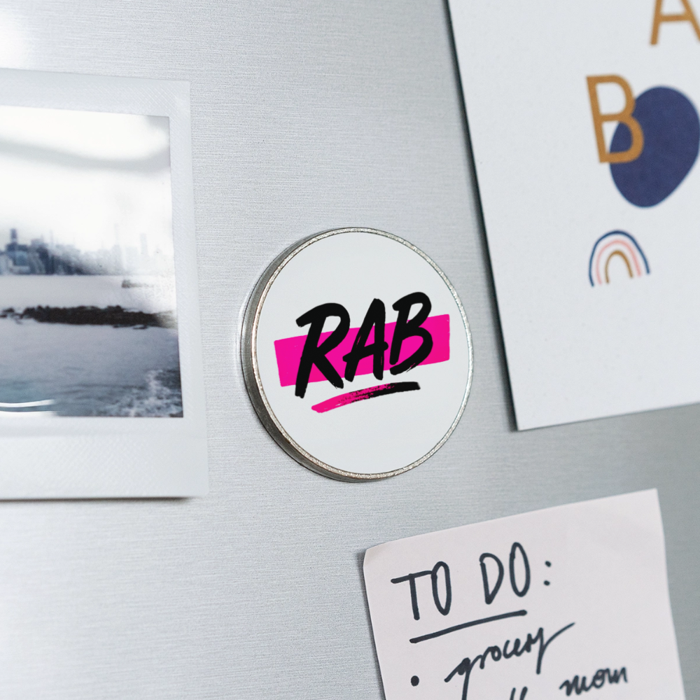 Magnet RAB Rond - blanc