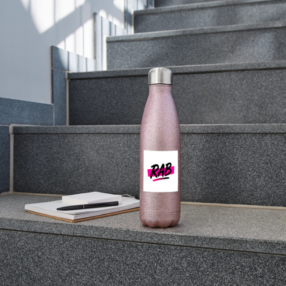Bouteille isotherme pailleté RAB - paillettes roses