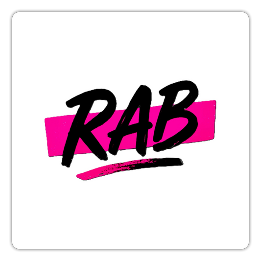 Sticker RAB - blanc mat