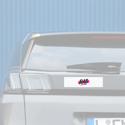 Sticker Pare-chocs RAB - blanc mat
